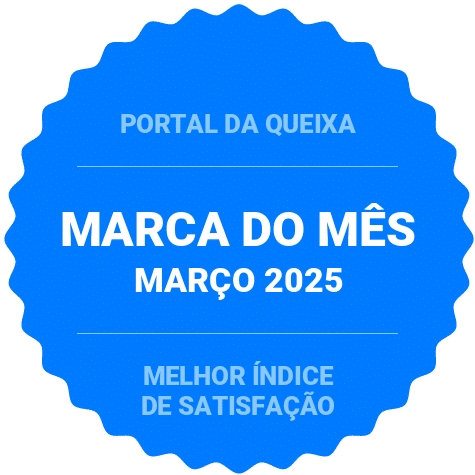 Selo marca do mês atribuido pelo Portal da Queixa