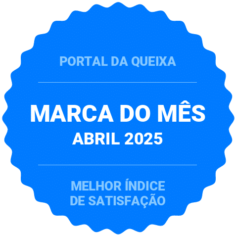 Selo marca do mês atribuido pelo Portal da Queixa
